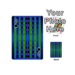 Blue Green Geometric Playing Cards 54 (mini) 