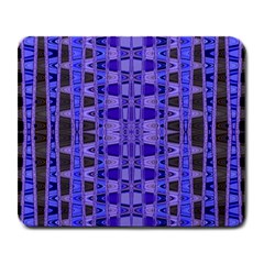 Blue Black Geometric Pattern Large Mousepads