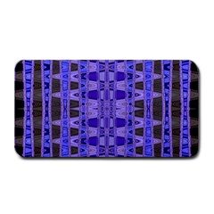 Blue Black Geometric Pattern Medium Bar Mats by BrightVibesDesign