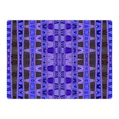 Blue Black Geometric Pattern Double Sided Flano Blanket (mini) 