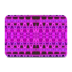 Bright Pink Black Geometric Pattern Plate Mats