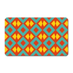 Blue Rhombus Pattern                			magnet (rectangular) by LalyLauraFLM