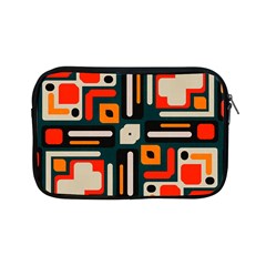 Shapes In Retro Colors Texture                   			apple Ipad Mini Zipper Case by LalyLauraFLM