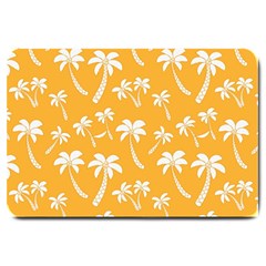 Summer Palm Tree Pattern Large Doormat  by TastefulDesigns