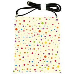 Colorful Dots Pattern Shoulder Sling Bags by TastefulDesigns