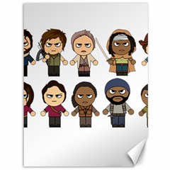 The Walking Dead   Main Characters Chibi   Amc Walking Dead   Manga Dead Canvas 36  x 48  