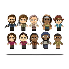 The Walking Dead   Main Characters Chibi   Amc Walking Dead   Manga Dead Plate Mats by PTsImaginarium