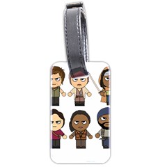 The Walking Dead   Main Characters Chibi   Amc Walking Dead   Manga Dead Luggage Tags (Two Sides)