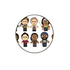 The Walking Dead   Main Characters Chibi   Amc Walking Dead   Manga Dead Hat Clip Ball Marker (10 Pack)