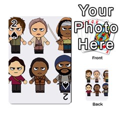 The Walking Dead   Main Characters Chibi   Amc Walking Dead   Manga Dead Playing Cards 54 Designs 