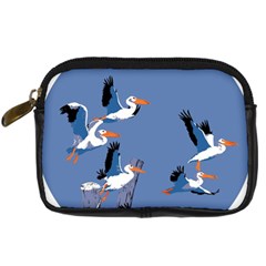 Abstract Pelicans Seascape Tropical Pop Art Digital Camera Cases by WaltCurleeArt