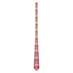 Pink Plaid Pattern Neckties (two Side)  by TastefulDesigns