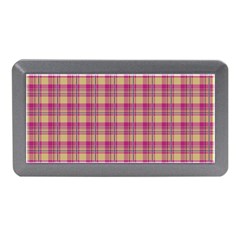 Pink Plaid Pattern Memory Card Reader (mini) by TastefulDesigns