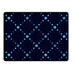 Seamless Geometric Blue Dots Pattern  Fleece Blanket (small) by TastefulDesigns