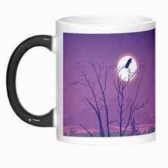 Abstract Tropical Birds Purple Sunset  Morph Mugs by WaltCurleeArt