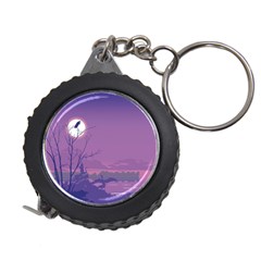 Abstract Tropical Birds Purple Sunset Measuring Tapes