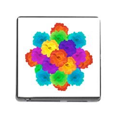 Flowes Collage Ornament Memory Card Reader (square) by dflcprints