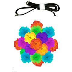 Flowes Collage Ornament Shoulder Sling Bags by dflcprints