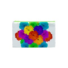 Flowes Collage Ornament Cosmetic Bag (xs) by dflcprints