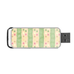 Seamless Colorful Dotted Pattern Portable Usb Flash (one Side) by TastefulDesigns