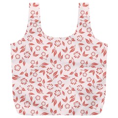 Red Seamless Floral Pattern Full Print Recycle Bags (l)  by TastefulDesigns