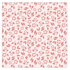 Red Seamless Floral Pattern Large Satin Scarf (square) by TastefulDesigns