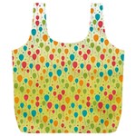 Colorful Balloons Backlground Full Print Recycle Bags (L)  Front