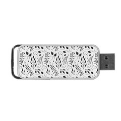 Hand Painted Floral Pattern Portable Usb Flash (one Side) by TastefulDesigns