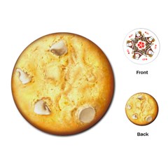 White Chocolate Chip Lemon Cookie Novelty Playing Cards (round) 