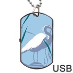 Egret Dog Tag USB Flash (Two Sides)  Back