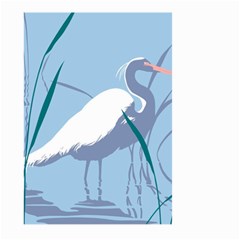 Egret Large Garden Flag (two Sides) by WaltCurleeArt