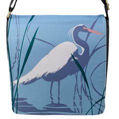 Egret Flap Messenger Bag (s) by WaltCurleeArt