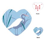 egret Playing Cards (Heart)  Front