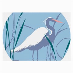 Egret Large Glasses Cloth by WaltCurleeArt