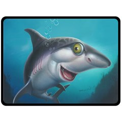 Sharky  Double Sided Fleece Blanket (large) 