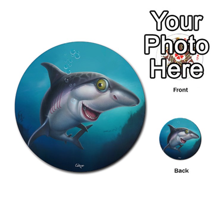 Sharky Multi-purpose Cards (Round) 