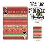 Hand Drawn Ethnic Shapes Pattern Playing Cards 54 Designs  Front - Club5