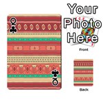 Hand Drawn Ethnic Shapes Pattern Playing Cards 54 Designs  Front - ClubQ