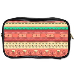 Hand Drawn Ethnic Shapes Pattern Toiletries Bags