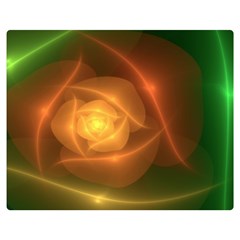 Orange Rose Double Sided Flano Blanket (medium)  by Delasel