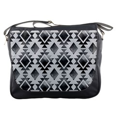 Hand Painted Black Ethnic Pattern Messenger Bags