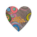 Rainbow Passion Heart Magnet Front