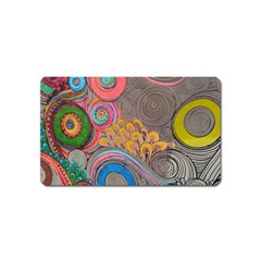 Rainbow Passion Magnet (name Card) by SugaPlumsEmporium