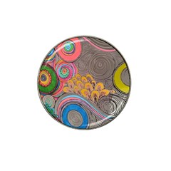 Rainbow Passion Hat Clip Ball Marker by SugaPlumsEmporium