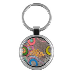 Rainbow Passion Key Chains (round)  by SugaPlumsEmporium