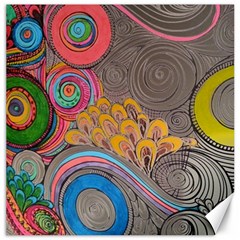 Rainbow Passion Canvas 12  X 12   by SugaPlumsEmporium