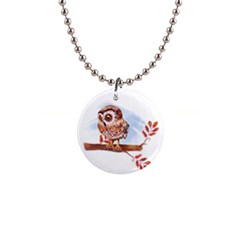 Owl Button Necklaces