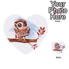 Owl Multi-purpose Cards (heart)  by TastefulDesigns