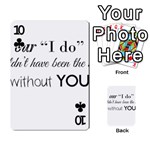 Wedding Favor/Thank You Playing Cards 54 Designs  Front - Club10