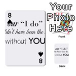 Wedding Favor/Thank You Playing Cards 54 Designs  Front - Spade8